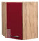 Vicco Eckhängeschrank Fame-Line, Bordeaux Hochglanz/Goldkraft Eiche, 57 cm
