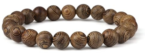 ZENSE - Bracciale da uomo con perline di legno ZB0359