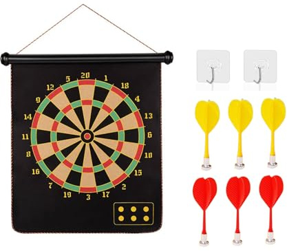Furforstk Jeu de flèches double avec 6 flèches et crochets, cible extérieure - cadeau garçon