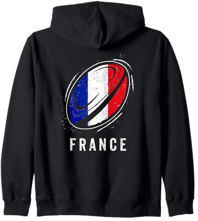Bandera Francia en Balón para Orgulloso Aficionado Francés Sudadera con Capucha