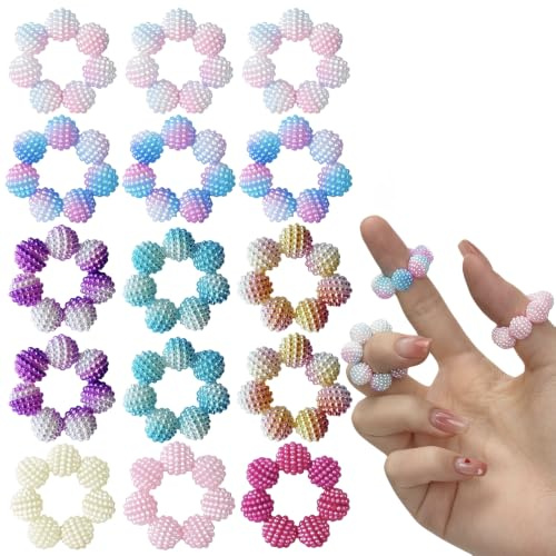 15 Pcs Fidget Ring,Anneau Anti Stress,Bague Tdah,Bague Anti Stress | Stimuler les Sens Permet de Soulager Efficacement le Stress, de RéDuire L'AnxiéTé et D'AméLiorer la Concentration