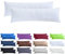 NatureMark 2er Set Jersey Kissenbezüge – Elastisch, weich, atmungsaktiv und hautfreundlich – Waschbare Kissenhülle - 40x145 cm (ideal für Seitenschläferkissen) - Weiß