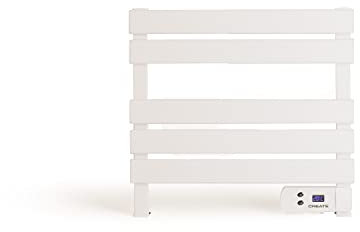 CREATE / WARM Towel Mini 150W / Elektrischer Badheizkörper Weiß / 52,3x8x55,8cm / Leise, geringer Verbrauch, LCD-Display, 150W