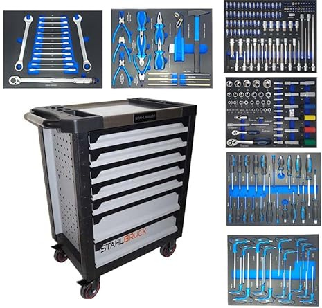 Stahlbruck Werkstattwagen WW 27 mit 233 TLG. Werkzeugsatz