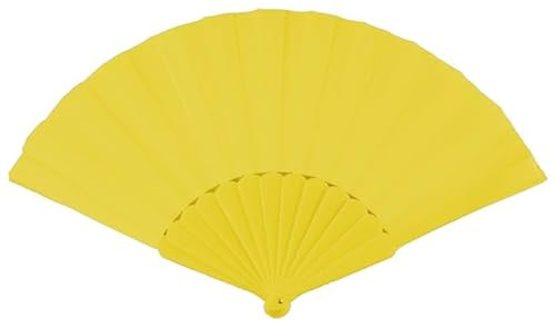 LP Divertissements Éventail Plastique. Jaune 22cm