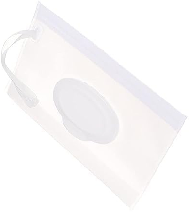 Custodia da viaggio per salviettine per bambini, bianca, porta salviettine da viaggio per mantenere le salviette umide, set di supporti per salviettine umidificate, portatile, da viaggio, ricaricabile