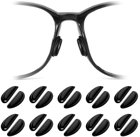 10 Pairs Nose Pads for Glasses, Anti-Slip Replacement Nose Grips, Compatible with Ray-Ban Meta Wayfarer RW4006/4008 & Gen2 RW4012 - Soft Glasses Nose Pads Silicone, Smart Glasses Accessories