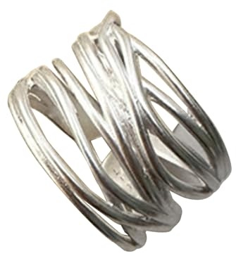 Bagues en cuivre tissées avec croix, anneaux élégants conçus pour femmes, bijoux confortables pour dames élégantes