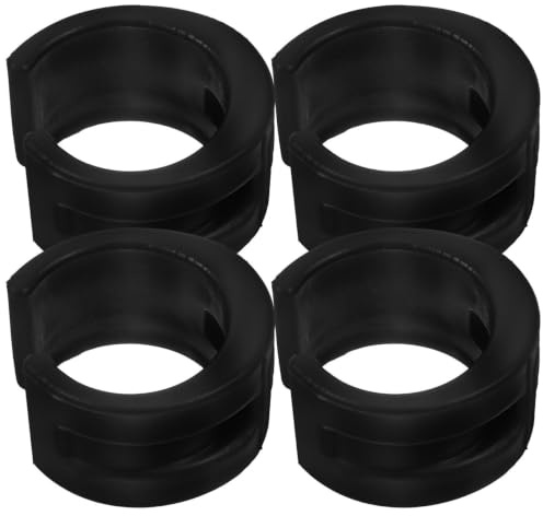 Anneau de Protection de Chaîne Vélo Vtt, Lot de 4 en Caoutchouc Noir