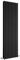 Milano Aruba Black Vertical Double Oval Panel Radiator - 1780mm x 590mm