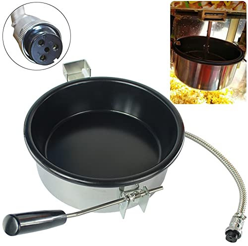 EastMetal Heissluft Popcornmaschine Zubehör, 230g Popcorntopf, Elektrische Handgekurbelte Popcorn-Herstellerteile ​Topf, Universal Anti-Scorch-Pfanne Einfach zu Säubern, für Mais, Snack(3 holes-25mm)