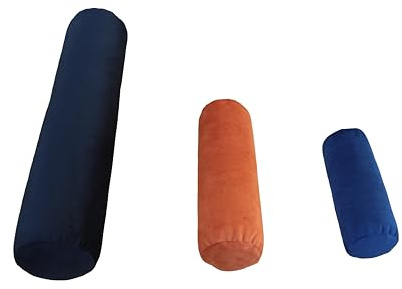Ginsimar Cervical Neck Roll Memory Foam Pillow, Round Neck, Support for Sleeping Bolster Pillow for Bed, Legs, Back And Yoga (5 inch round x 12 inches long)