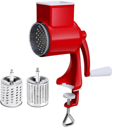 Manual Cheese Grater - Food Shredder Nut Grinder, Cheese Shredder Nuts Grinder | Kitchen Speed Mandolin Slicer Hand Crank Grinder, Kitchen Cheese Grater, Nuts Grinder, Rotary Grinder for Cheese