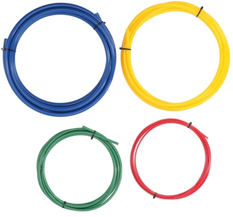 Dobladores de Tubos de Resorte de 4 Piezas, Kit de Doblado de Tubos de Cobre de 4 M, Kit de Doblado de Tubos de Cobre de Aire Acondicionado PE para Tuberías Interiores