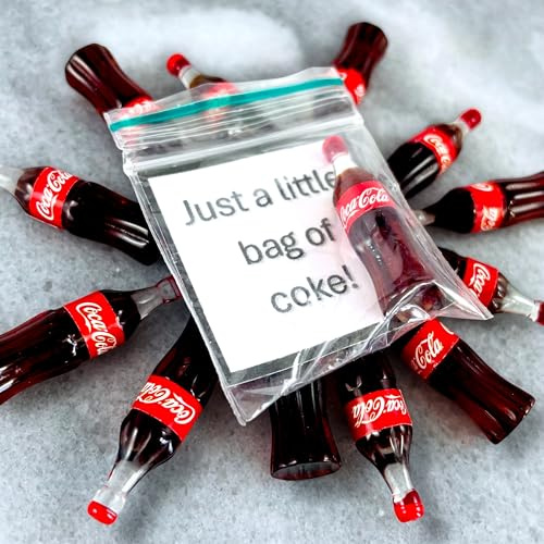 A Little Bag Of... Novelty Joke Gift Bag with coke Bottle Design, Party Prop, Festival Accessory, Stag do, Baggie, Prank