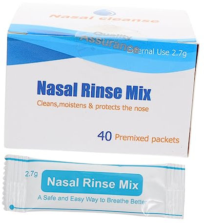 GANAZONO 40stücke Nasensalz Pulver Salzlösung Für Nasendusche Einzeln Verpackt Schnell Löslich Physiologisch Für Junge Mädchen Und Erwachsene Effektive Reinigung Und Pflege Bei Nasenbeschwe