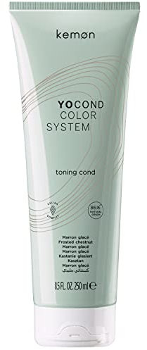 Kemon - Yo Cond Marron Glacé, reflektierendes Klimamittel aus natürlichen Herkunft, mit Yoghurt-Extrakt und beruhigenden Werkstattpflanzen, 250 ml