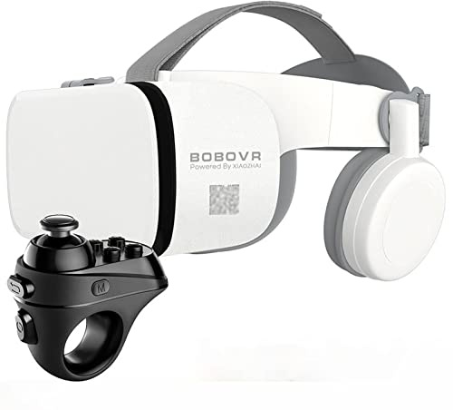 Gafas Realidad Virtual Pantalla Completa Gafas 3D VR con Control Remoto, Gafas Estéreo Originales 3D VR para iPhone 14 13 12 11 Pro Mini X R S MAX Samsung Galaxy Juego Realidad Virtual para Teléfonos