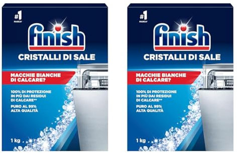 Finish Cristaux de sel, 1 kg Confezione singola (Lot de 2)