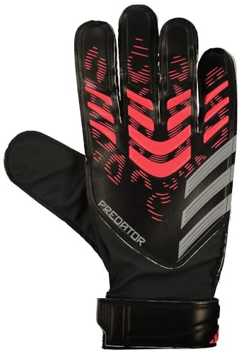 Adidas Unisex Training Goalie Soccer Gloves, Black/Black/Lucid Red, 9