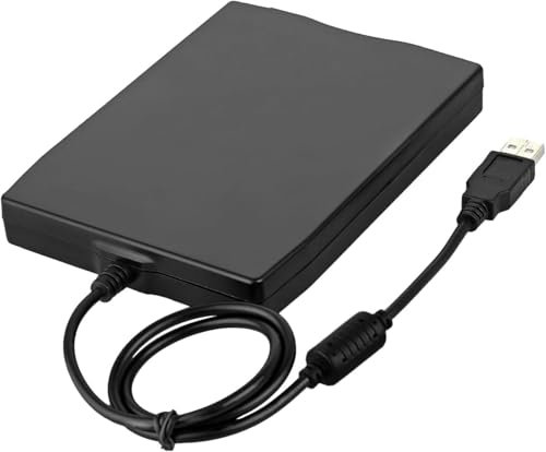Floppy Disk Reader, 3.5 inch USB External Floppy Drive for PC/Laptop and Desktop, 1.44 MB FDD Portable USB Port Powered Drive for Window 98SE/ME/2000/XP/VISTA/Win7, Not Compatible with Mac