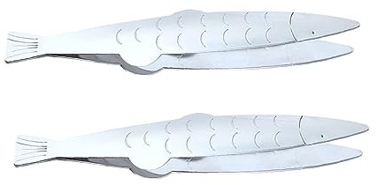 MAGICLULU 3 Juegos Clip De Espina De Pescado Cacerola Kitchen Gadgets Panelas Cozinha Pinza para Quitar Pelo De Pollo Removedores De Espinas De Pescado Acero Inoxidable 2 Piezas * 3