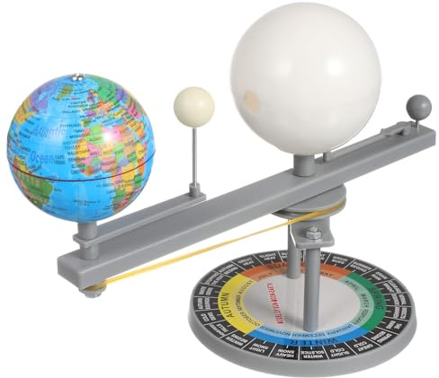 SOIMISS Planetarium Éducatif Modèle Planétaire Terre Soleil Lune en Plastique, Instrument Astronomique Réaliste pour Compréhension Scientifique et Décoration