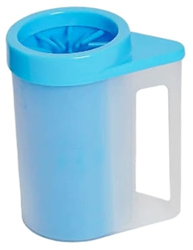 DAGLLGEW Pulitore per Zampe per Cani, Spazzola Morbida in Silicone, Lava Zampe per Cani con Manico, Copertura a 360°, Tazza Portatile per la Pulizia di casa e Esterni, M, Lava per, p