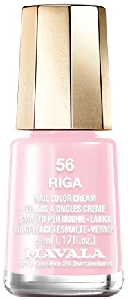 Mavala - Vernis à Ongles Mini Color Rose - Application Précise et Aisée - Longue Tenue - Séchage Rapide - Brillance Durable - Formule Végane - Crème - 56 Riga