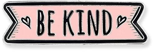 PinMart Be Kind Enamel Lapel Pin – Inspirational Motivational Pin for Backpacks, Bags, Lanyards, Hats – Positive Mental Health Gift – 1 Piece