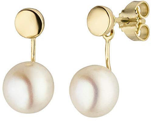Jobo Damen-Ohrhänger aus 14 Karat 585 Gold mit Perlen