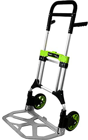 LoadIt Huge 250 KG Extra Heavy Duty Aluminium Sack Truck, Folding Sack Truck and Sack Barrow. ISO 9001 & TUV GS certified. Foldable Trolley/Folding Trolley for Home, Office, Garden and DIY