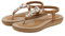 Sandals Womens Ladies Flip Flops Summer Flat Leather Sandal Toe Post Bohemian Walking Sandals, 7 UK, Brown