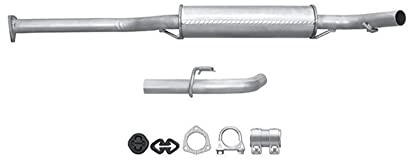 HELLA 8LB 366 022-621 Vorschalldämpfer - Easy2Fit® Kit - vorne - zweiteilig - Set mit Anbauteilen - für u.a. SKODA FELICIA I
