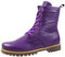 Andrea Conti Damen Stiefelette Boot Schnürung Leder Profilsohle 0342847, Größe:38 EU, Farbe:Lila