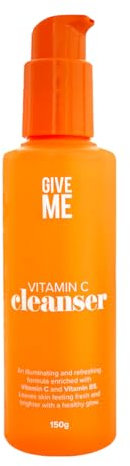 Give Me Cosmetics Face Cleanser, Vitamin C Illuminating Skin Care, Anti Ageing Brightening Facial Wash, Lightweight Non Greasy Formula, All Skin Types, Free from Sulphate Silicone Paraben