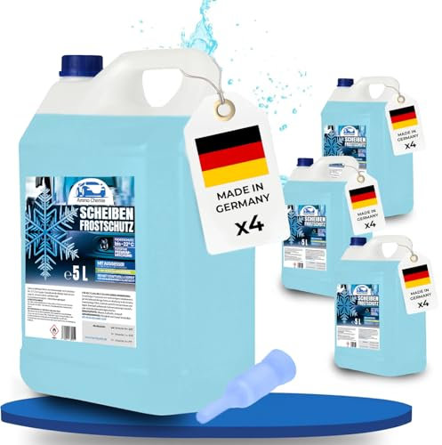 AMMO CHEMIE® Scheibenfrostschutz 6x5 L [MADE IN GERMANY] - Scheibenfrostschutz20 L Konzentrat für klare Sicht – Scheibenfrostschutzbis -20°C