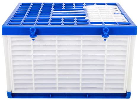 SHOWERORO Jaula Portátil Plegable para Palomas 40X29X25 CM Caja de Entrenamiento y Transporte de Aves Cesta Ligera de Plástico para Uso en Casa Competición y Veterinario