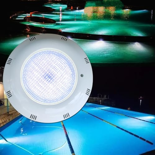 BARCELONA LED Pool LED Lampa 24W AC12V IP68 Undervattenslampa Ø295mm 6500K Kallvit SMD2835 LED Poolbelysning Ytmontering för Pool, Spa, Fontäner, Vattenmiljöer