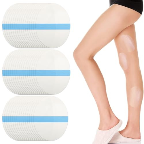 MIRKUZI Sujeción de los muslos, Paquete de 50 almohadillas antifricción para muslos, unisex, invisibles, con adhesivo transpirable, ideales para correr, andar en bicicleta y hacer senderismo