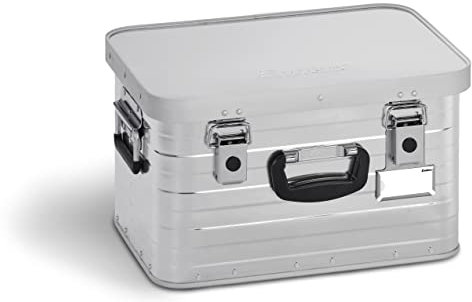 Enders® Alubox Toronto, 29 Liter,Aluminium Box 1 mm Wandstärke, spritzwasserdicht, stapelbar - Alukiste, Metallkiste, Metallbox mit Deckel - verwendbar als Transportbox, Werkzeugkiste, Lagerbox #3888