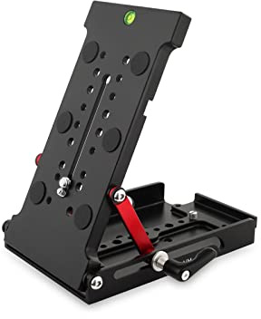 Proaim Multi-Angle Leveling Wedge Plate |Camera Adapter Sliding Base Plate | Adjustable Quick Release Tripod Mounting Plate for Heavy Cameras … (P-MWP-B)