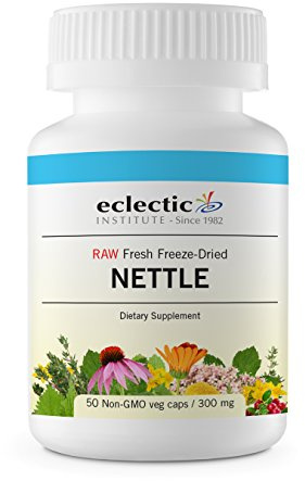 Eclectic Herb Raw Freeze-Dried Non-GMO Nettle Leaf | Healthy Sinus Support, Histamine Response & Respiratory Wellness | 50 Veg Caps (300 mg) | US Grown, Vegan