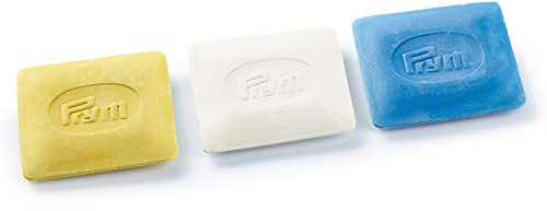 Prym 611826 Schneiderkreide-Platten, blau/gelb/weiß, 25 Stück