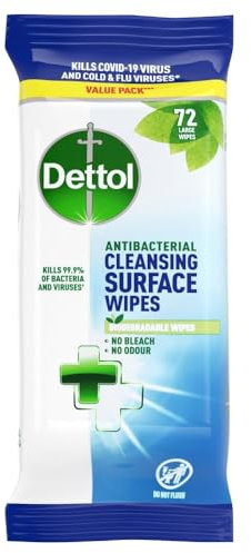 Dettol Antibacterial Multi Surface Cleaning Wipes 72s