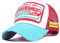 Trucker Mesh Baseballcap Awesome Distressed Snapback Vintage Used Look Retro Sommer Oldschool Kappe Mütze Cap Schirmmütze Basecap (hellblau)