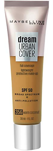 Maybelline Dream Urban Cover All-In-One Protective Makeup SPF 50 356 Warm Coconut