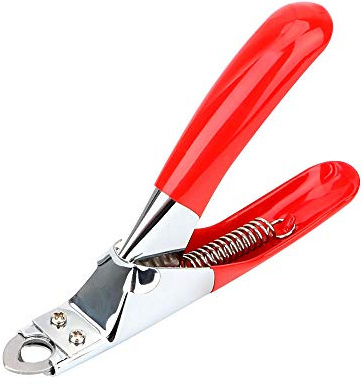 YITON Pet Nail Clipper Red Pet Claw Scissors Stainless Steel Pet Nail Clippers Trimmer Cat Grooming Cat Supplies Cutter 3Pcs