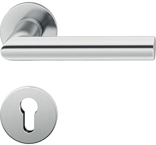 FSB Drückergarnitur 10 1076 flächenbündig PZ, 38-42, Edelstahl