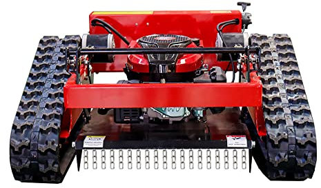 DISHENGZHEN Intelligent Lawn Mower with Remote Control - Gas Powered & Track-driven, 7.5/HP, 30° Slope Capability, Ideal for Farms, Home Gardens, Orchards & Lawn Care